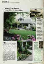 Better Homes & Gardens May 1991 Magazine Article: LANDSCAPING PROBLEMS SOLVED