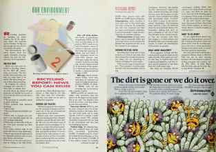 Better Homes & Gardens May 1991 Magazine Article: RECYCLING REPORT: NEWS YOU CAN REUSE