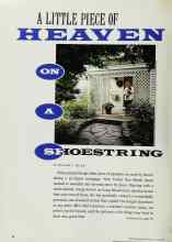Better Homes & Gardens June 1991 Magazine Article: A LITTLE PIECE OF HEAVEN ON A SHOESTRING