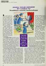 Better Homes & Gardens August 1991 Magazine Article: EARN YOUR DEGREE BY CABLE TV