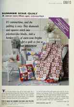 Better Homes & Gardens August 1991 Magazine Article: SUMMER STAR QUILT