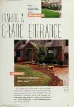 Better Homes & Gardens September 1991 Magazine Article: MAKING A GRAND ENTRANCE