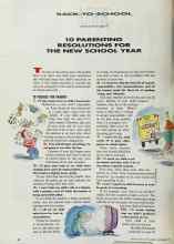 Better Homes & Gardens September 1991 Magazine Article: 10 PARENTING RESOLUTIONS FOR THE NEW SCHOOL YEAR