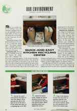 Better Homes & Gardens September 1991 Magazine Article: QUICK-AND-EASY KITCHEN RECYCLING CENTER