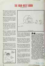 Better Homes & Gardens September 1991 Magazine Article: THE MAN NEXT DOOR