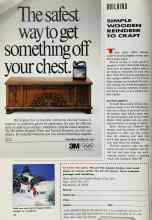 Better Homes & Gardens October 1991 Magazine Article: SIMPLE WOODEN REINDEER TO CRAFT