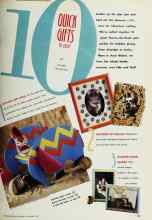 Better Homes & Gardens November 1991 Magazine Article: 10 QUICK GIFTS TO CRAFT