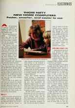 Better Homes & Gardens November 1991 Magazine Article: THOSE NIFTY NEW HOME COMPUTERS