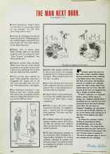 Better Homes & Gardens November 1991 Magazine Article: THE MAN NEXT DOOR