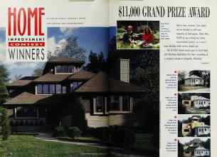 Better Homes & Gardens November 1991 Magazine Article: HOME IMPROVEMENT CONTEST WINNERS