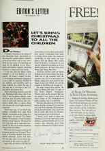 Better Homes & Gardens December 1991 Magazine Article: LET'S BRING CHRISTMAS TO ALL THE CHILDREN
