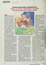 Better Homes & Gardens December 1991 Magazine Article: YEAR-ROUND SCHOOLS