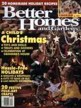 Better Homes & Gardens December 1991 Magazine Cover