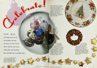 Better Homes & Gardens December 1991 Magazine Article: Celebrate! ...
