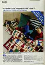 Better Homes & Gardens January 1992 Magazine Article: COLORS-OF-FRIENDSHIP QUILT