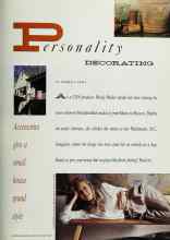 Better Homes & Gardens January 1992 Magazine Article: Personality DECORATING