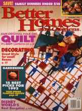 Better Homes & Gardens January 1992 Magazine Cover