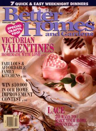 Better Homes & Gardens February 1992 Magazine Cover