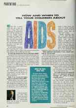 Better Homes & Gardens February 1992 Magazine Article: HOW AND WHEN TO TELL YOUR CHILDREN ABOUT AIDS