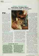 Better Homes & Gardens February 1992 Magazine Article: KEEP YOUR CAT FEELING PURR-FECT
