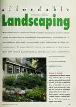 Better Homes & Gardens April 1992 Magazine Article: Affordable Landscaping