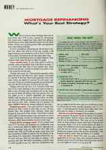 Better Homes & Gardens April 1992 Magazine Article: MORTGAGE REFINANCING