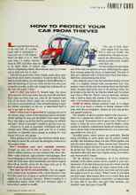 Better Homes & Gardens April 1992 Magazine Article: HOW TO PROTECT YOUR CAR FROM THIEVES