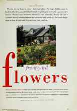 Better Homes & Gardens May 1992 Magazine Article: Front yard flowers
