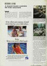 Better Homes & Gardens May 1992 Magazine Article: A BACKYARD HAVEN IN THE WOODS