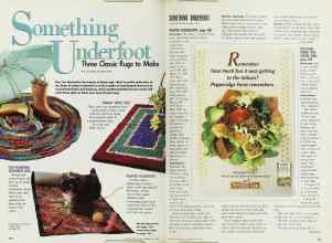 Better Homes & Gardens May 1992 Magazine Article: Something Underfoot