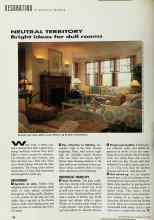 Better Homes & Gardens June 1992 Magazine Article: NEUTRAL TERRITORY