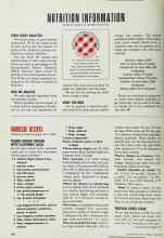 Better Homes & Gardens June 1992 Magazine Article: NUTRITION INFORMATION