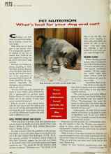 Better Homes & Gardens June 1992 Magazine Article: PET NUTRITION