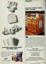 Better Homes & Gardens July 1992 Magazine Article: BUILD THIS OAK DRY SINK