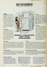 Better Homes & Gardens July 1992 Magazine Article: ENERGY, POLLUTION, AND YOUR APPLIANCES
