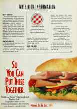 Better Homes & Gardens July 1992 Magazine Article: NUTRITION INFORMATION