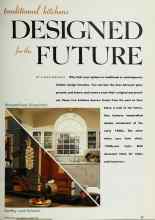 Better Homes & Gardens August 1992 Magazine Article: Traditional kitchens DESIGNED for the FUTURE