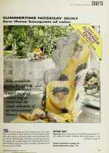 Better Homes & Gardens August 1992 Magazine Article: SUMMERTIME NOSEGAY QUILT