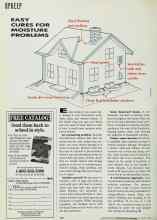 Better Homes & Gardens August 1992 Magazine Article: EASY CURES FOR MOISTURE PROBLEMS