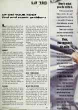 Better Homes & Gardens August 1992 Magazine Article: UP ON YOUR ROOF