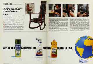Better Homes & Gardens August 1992 Magazine Article: QUICK RE-COVERY FOR A SECOND-HAND CHAIR