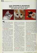 Better Homes & Gardens September 1992 Magazine Article: CAT OWNER'S MANUAL