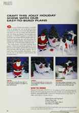 Better Homes & Gardens October 1992 Magazine Article: CRAFT THIS JOLLY HOLIDAY SCENE WITH OUR EASY-TO-BUILD PLANS