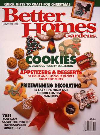 Better Homes Gardens November 1992 Magazine