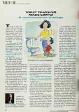 Better Homes & Gardens November 1992 Magazine Article: TOILET TRAINING MADE SIMPLE