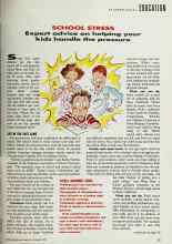Better Homes & Gardens November 1992 Magazine Article: SCHOOL STRESS