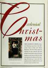 Better Homes & Gardens December 1992 Magazine Article: Colonial Christmas ...