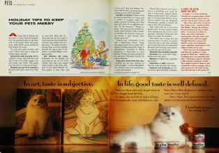 Better Homes & Gardens December 1992 Magazine Article: HOLIDAY TIPS TO KEEP YOUR PETS MERRY