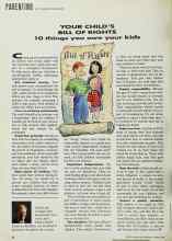 Better Homes & Gardens January 1993 Magazine Article: YOUR CHILD'S BILL OF RIGHTS