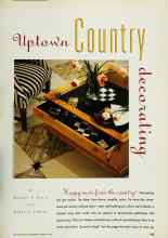 Better Homes & Gardens February 1993 Magazine Article: Uptown Country decorating